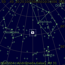 The area of the sky in Casseiopia